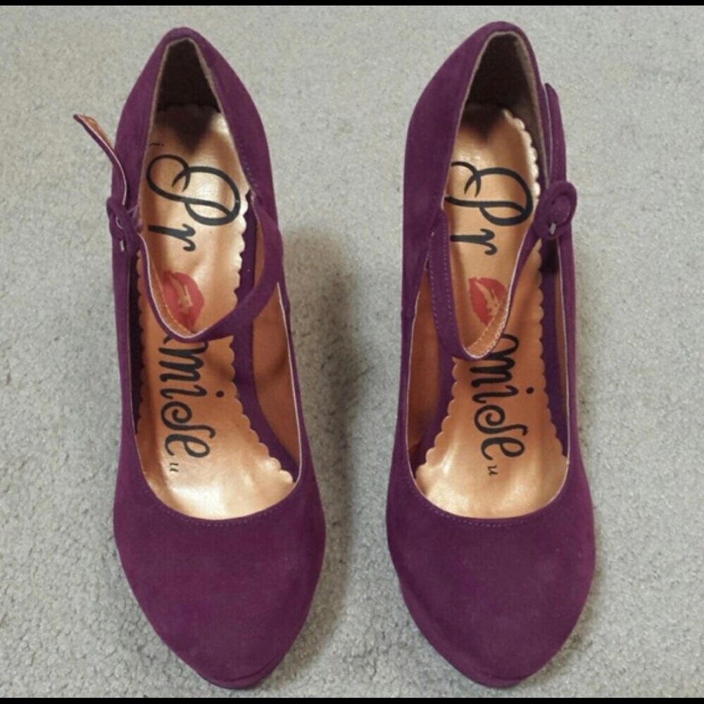 Plum/purple promise heels